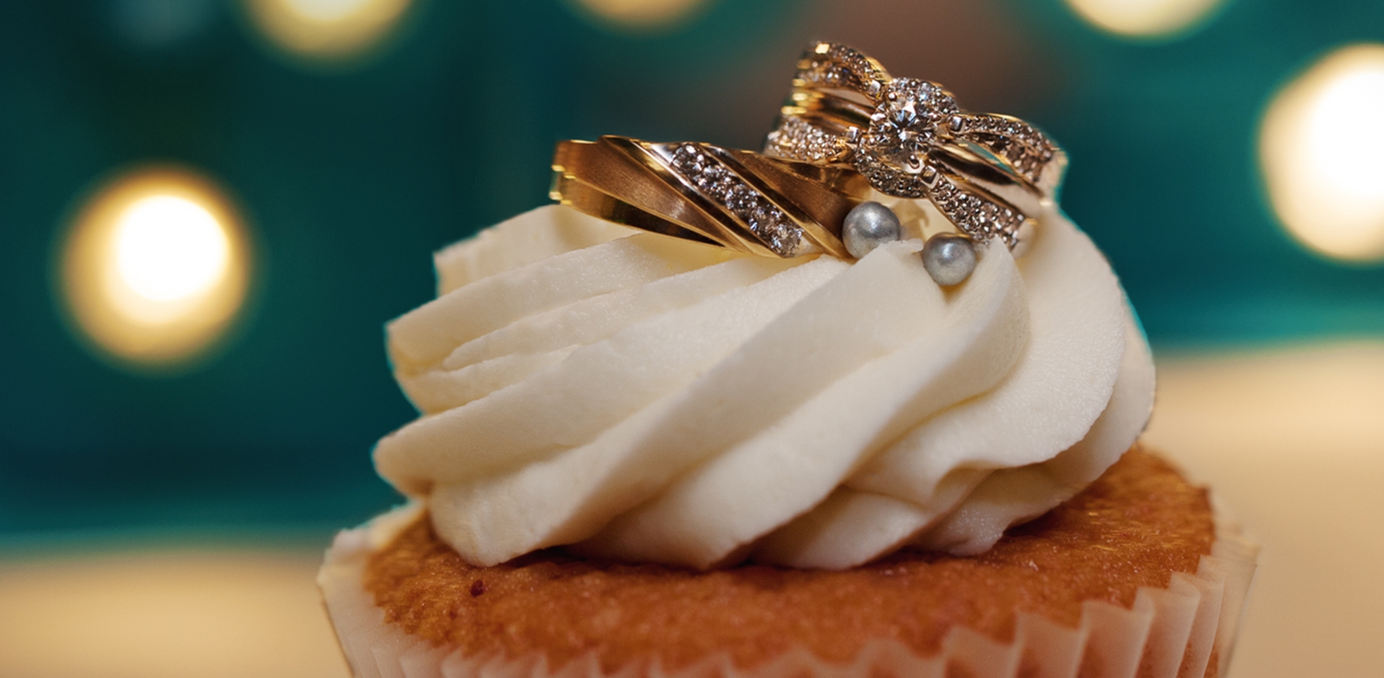 Cupcake wedding ring